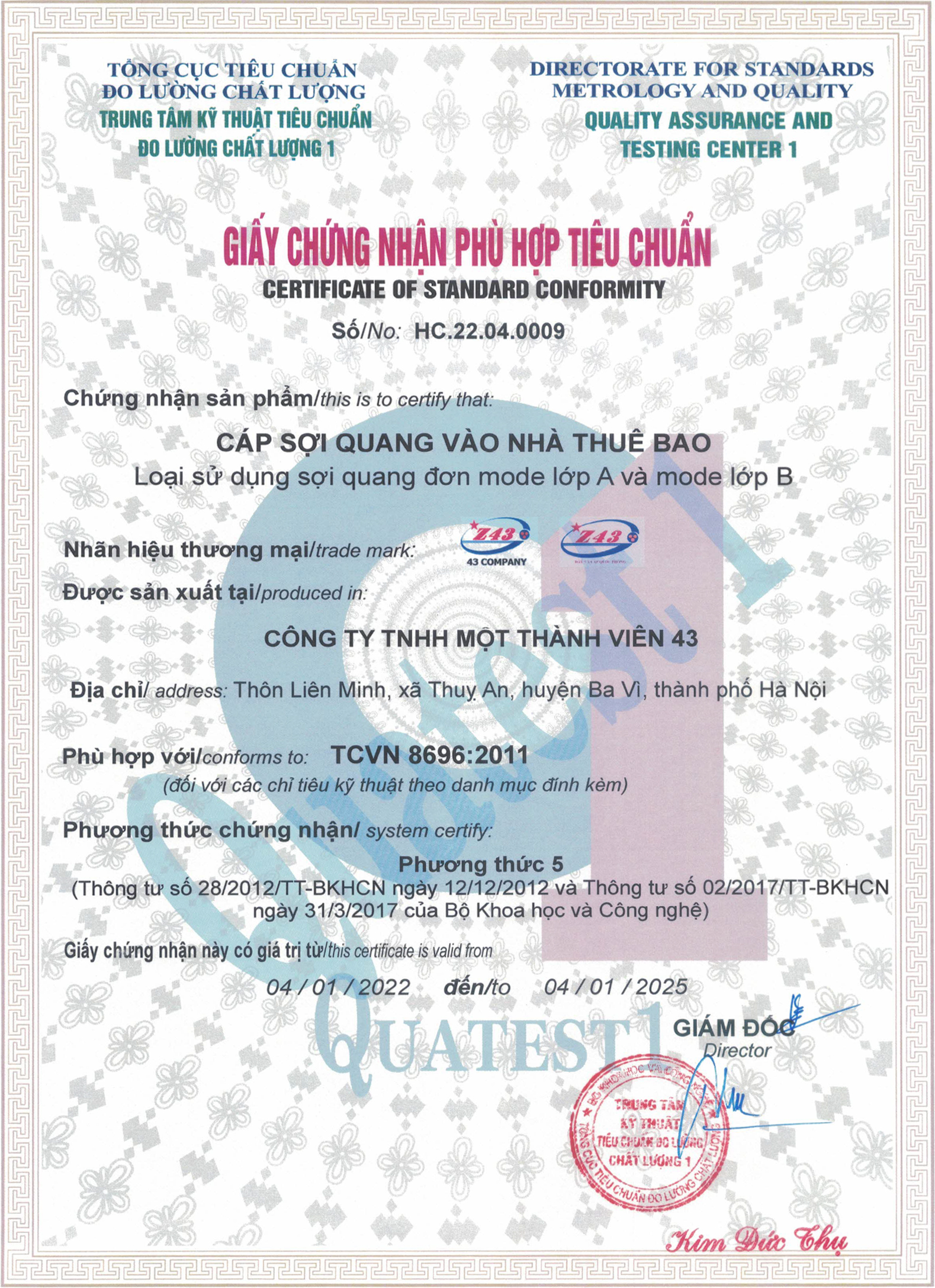 cáp quang z43