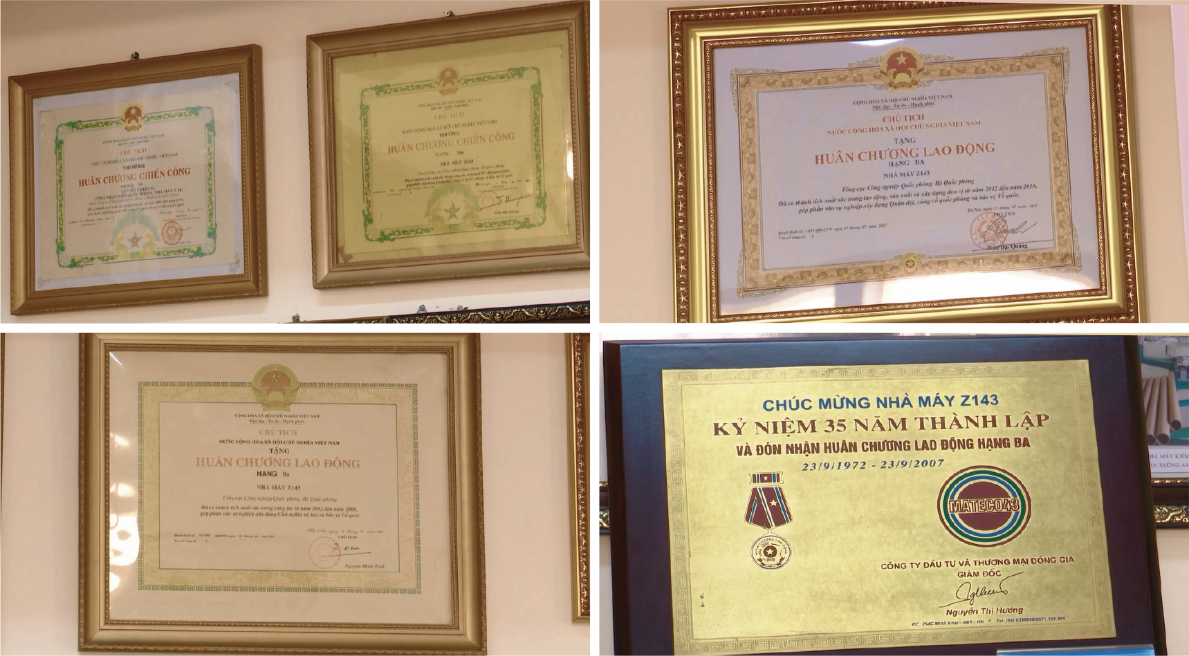 Bằng khen nhà máy Z43